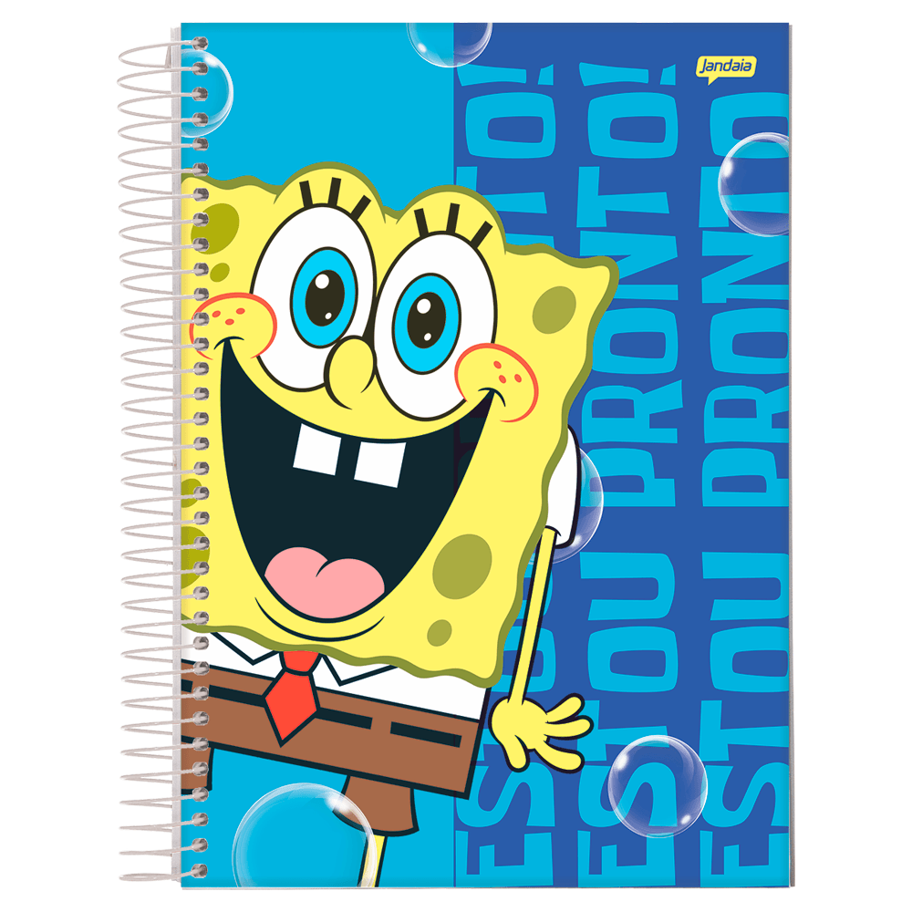 Caderno Universitario 1x1 80 Fls C.D. Jandaia - Bob Esponja 5 Caderno Universitario 1x1 80 Fls C.D. Jandaia - Bob Esponja 5